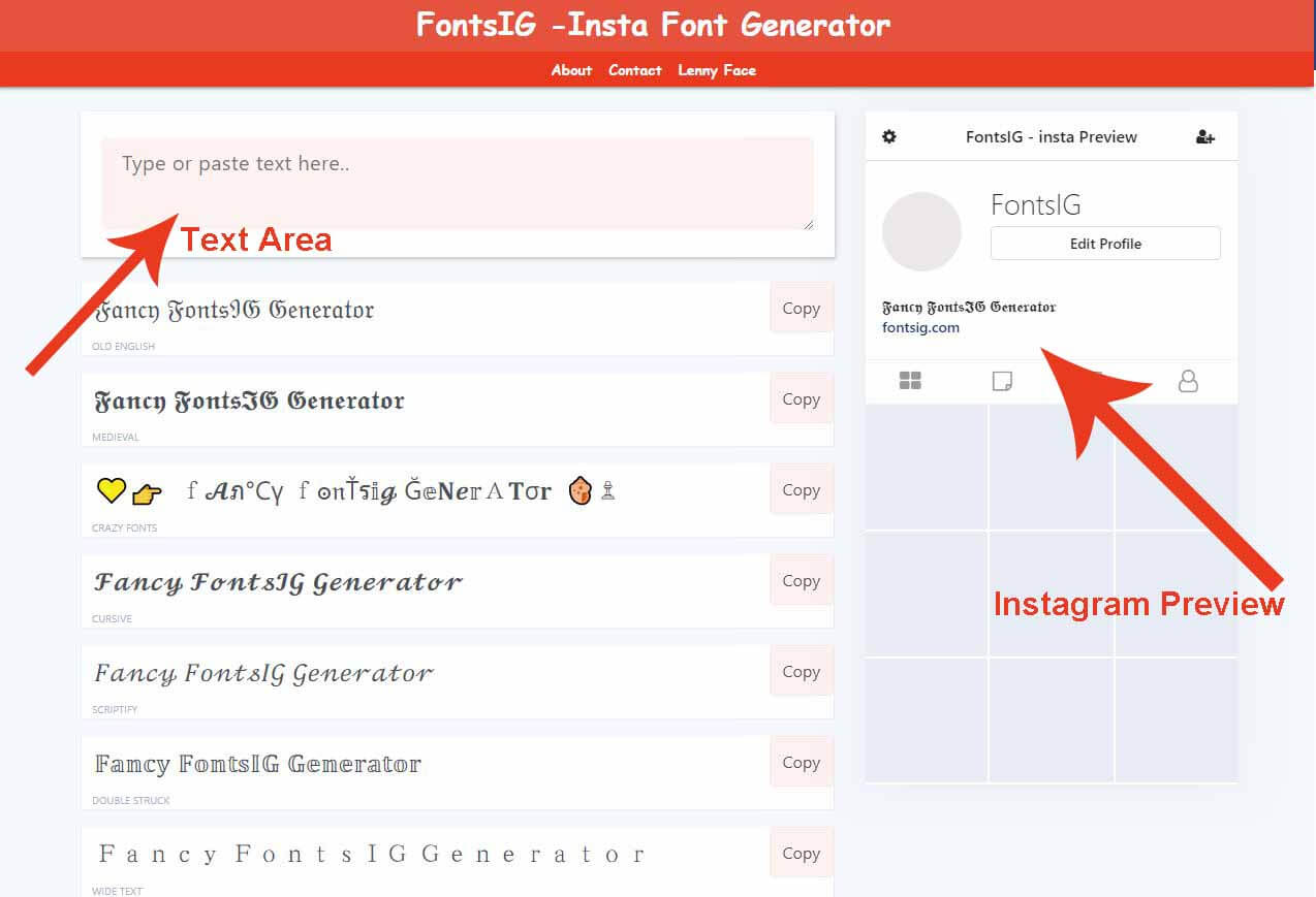 Insagram Fonts á–´á—©á'Žá'•y Stylish Instagram Fonts Generator Fontsig Com